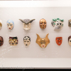 masks at stanley kubrick exhibition at tiff bell lightbox