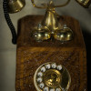 dala decor antique rotary dial phone