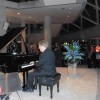 pianist at icff opening party